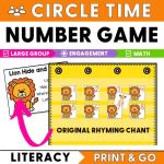 Circle Time Game Lion Numbers