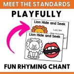 Circle Time Game Lion Numbers for Preschool