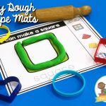 Play Dough Shape Mats Square