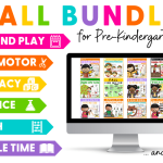 Skills covered in the pre-k fall activities bundle