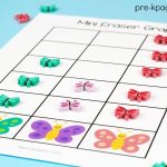 Printable Mini Eraser Butterfly Graph