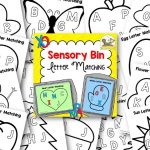 Printable Sensory Bin Letter Matching Activity for Preschool