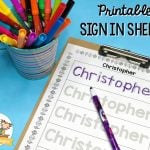 Printable Sign In Sheets for Preschool