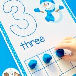 Printable Winter Play Dough Mats