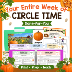 Pumpkin Circle Time Lesson Plans a