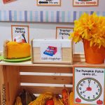 Pumpkin Patch Dramatic Play Clock Sign