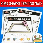 Road Shapes Tracing Mats