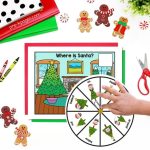 Santa Prepositions Spinner Activity