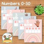 Boho Number Posters