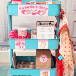 Valentine Bakery Dramatic Play Cart front