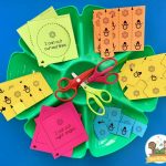 Winter Fine Motor Cutting Practice scissor skills