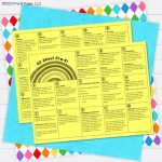 yellow paper on blue background