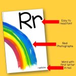 Alphabet Wall Poster R is for Rainbow