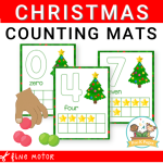 christmas counting mats