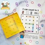 Geoboard Number Mats for Preschoolers