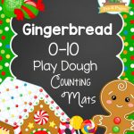 Gingerbread Play Dough Counting Mats