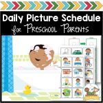 At Home Daily Picture Schedule for Preschool and Pre-K Parents
