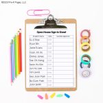 open house sign in sheet