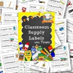 Printable Supply Labels for your Preschool or Kindergarten Classroom