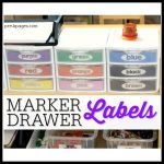 Printable Marker Drawer Storage Labels for the Classroom