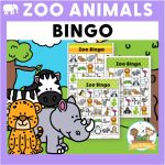 zoo animals bingo cover